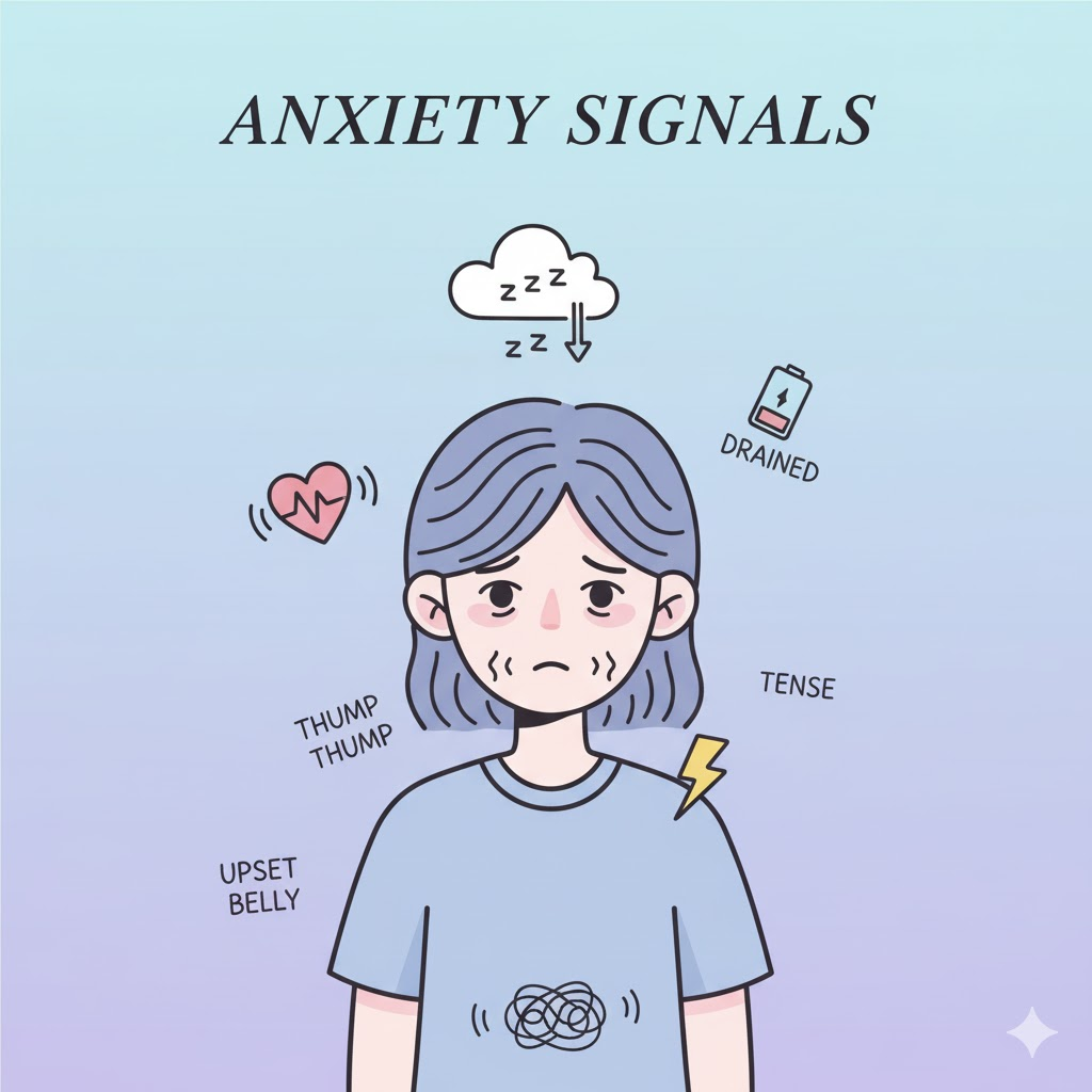 불안할 때 몸이 보내는 신호 5가지